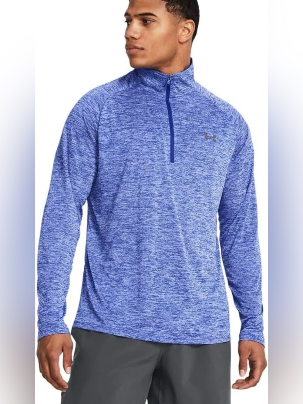 Under Armour UA Tech 2.0 1/4 Zip Pullover Long Sleeve Lightweight 2XLT Royal